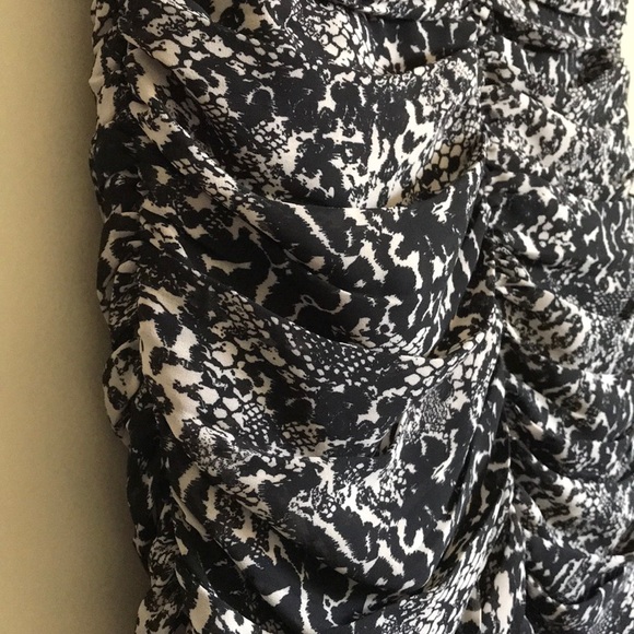 Animal Print Ruffled Cocktail Dress - Picture 4 of 7